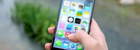 iphone, hand, screen