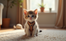 Apprendre à votre chaton à marcher en harnais : astuces et conseils