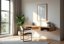 Bureau escamotable : des idées design pour un intérieur contemporain