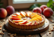 Tarte aux pêches et aux amandes : secrets pour une pâte parfaite