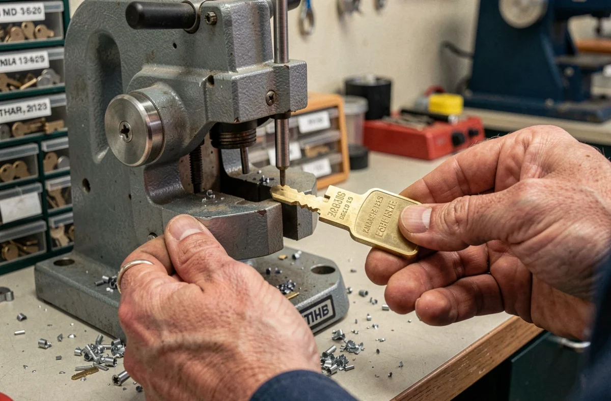 Reproduction d'une clé brevetée sur une machine de découpe professionnelle en serrurerie